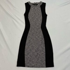 H&M Monochrome Striped Mini Dress